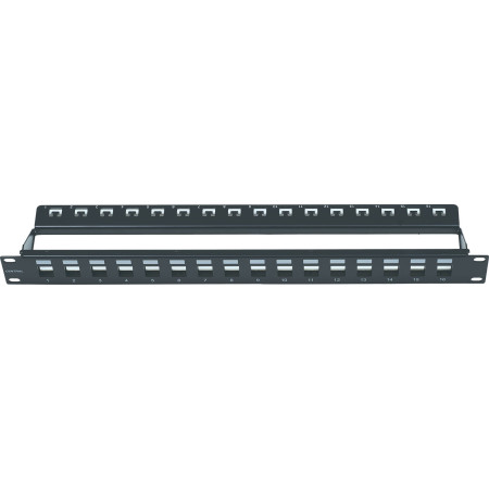 ΠΡΟΣΟΨEIΣ PATCH PANELS 19"  (ΜODULAR)  ΓΙΑ JACKS 16 - 24 - 48 θυρών 