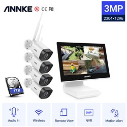 ANNKE WL400 SET DIY WIFI NVR monitor 1080p 4ch + 4 WIFI εξωτερικές κάμερες 1080p Built-in 1 TB HDD