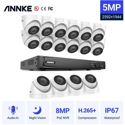 ANNKE SET 5MP N46PCK POE NVR 16 IP + 16 CAM ΕΞΩΤΕΡΙΚΕΣ I51DM 5MP 2.8mm