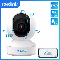 Reolink E1 Zoom 5MP 2.8~8mm Wi-Fi Camera PT 3x optical zoom