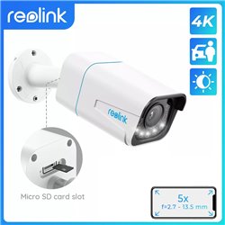 REOLINK RLC-811A 2.7mm~13.5mm 8MP PoE bullet camera with Spotlight & 2-way audio με οπτικό zoom 5X