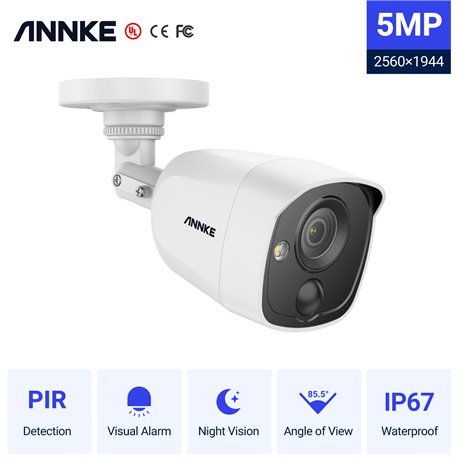 ANNKE CR1BM 2.8mm bullet PIR camera 5MP built-in white light