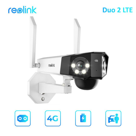 Reolink Duo 2 LTE 6ΜP κάμερα 4G  με διπλό φακό - Smart P/N: RDUO2LTE
