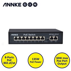 ANNKE SW014 8 Ports Fst Ethernet/ 2 Giga Fast Uplink Port POE Switch 120W