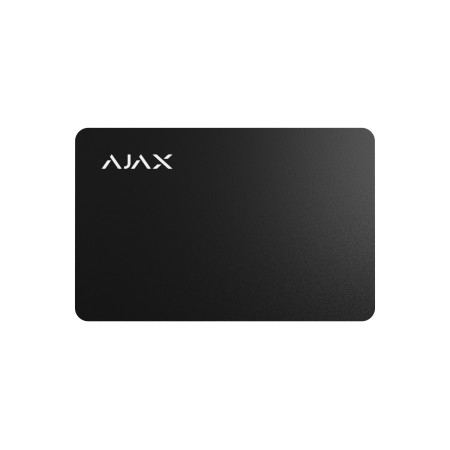 Ajax Pass Black Κάρτα για ανέπαφη λειτουργία συστήματος Αjax μαύρο