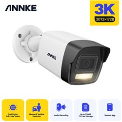 ANNKE I51EL 3K 2.8mm IP POE bullet camera με μικρόφωνο Smart Dual Light ( IR & NightChroma)