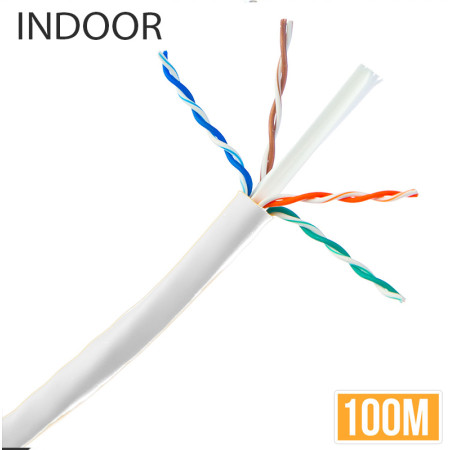 ΚΑΛΩΔΙΟ UTP CAT6 100m CCA για εσωτερικό χώρο λευκό DCS-UTP-CAT6-100