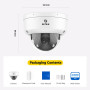 ANNKE I91DQ 8MP 2.8~12mm IP POE m dome Dual-Light Vandalproof camera με μικρόφωνο