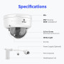 ANNKE I91DQ 8MP 2.8~12mm IP POE m dome Dual-Light Vandalproof camera με μικρόφωνο