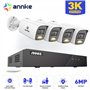 ANNKE SET 5MP N48PBB POE NVR 8 IP + 4 CAM ΕΞΩΤΕΡΙΚΕΣ I51EF 3K Two-Way Audio Smart Hybrid Light 2.8mm