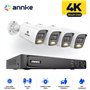 ANNKE SET 5MP N48PAW POE NVR 8 IP + 4 CAM ΕΞΩΤΕΡΙΚΕΣ I91DH 3K Two-Way Audio Smart Hybrid Light 2.8mm