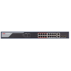 HIKVISION DS-3E1318P-EI 16 Ports, 16xPoE και 2xRJ45 Uplink, PoE Switch 230W