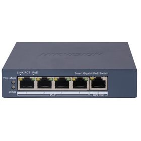 HIKVISION DS-3E1505P-EI Smart Managed 4 Ports Gigabit Ethernet/ 1 Gigabit Ethernet Uplink Port POE Switch 60W