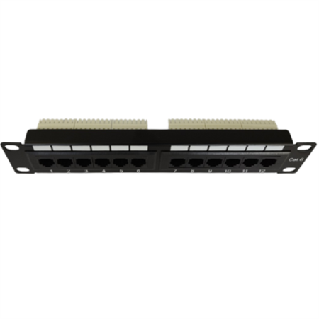 Safewell DST UTP/ FTP 12port Patch Panel 1U Cat6 (suitable for racks 10")