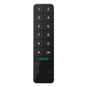 Ajax KeyPad Outdoor Ασύρματο πληκτρολόγιο Μαύρο εξωτερικού χώρου