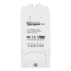 SONOFF Smart Διακόπτης TH16 υγρασίας - θερμοκρασίας 15A, 3500W, WiFi, λευκό