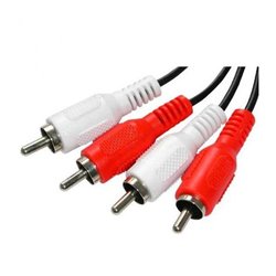 Powertech Cable 2x RCA male - 2x RCA male 1.5m